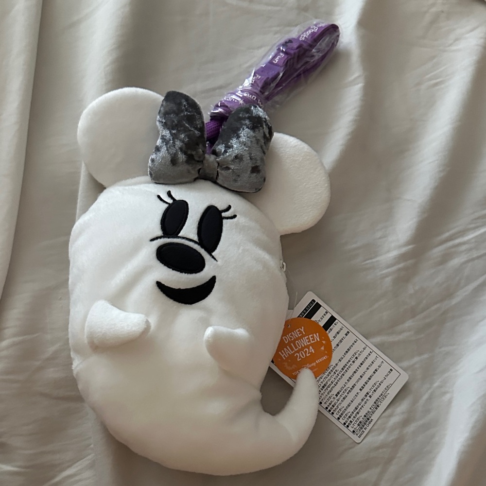 Disney Ghost Plush Bag with Purple and Gray Accents